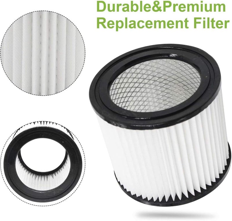 GIB cleaningtool 90398 Shop Vac Filters Replacement for Shop Vac 90398/118692, 9039800, 903-98-00, 9039833 Hangup Wet Dry Vacuum Small Cartridge Filter Type AA, Fits Most for 4 Gallon and Less, 2 Pack - Image 4